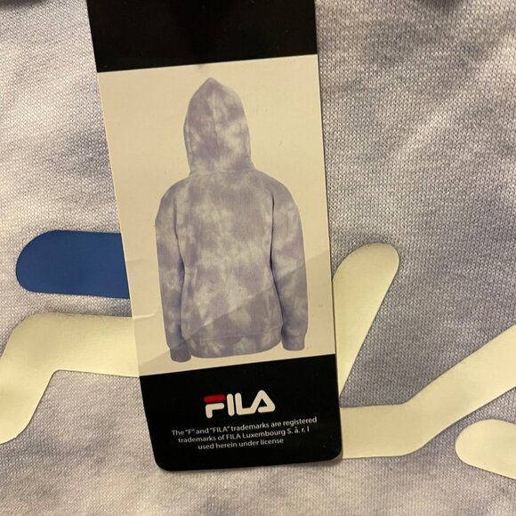 Fila Youth Girls Purple Tie Dye Pullover Hoodie - Picture 4 of 5